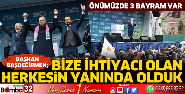 Bize ihtiyacı olan herkesin yanında olduk