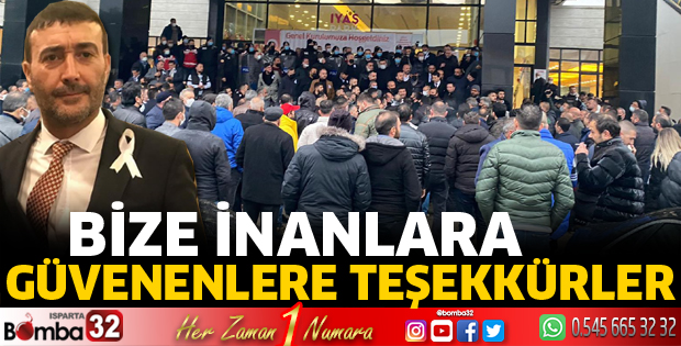 Bize inananlara ve güvenenlere teşekkürler