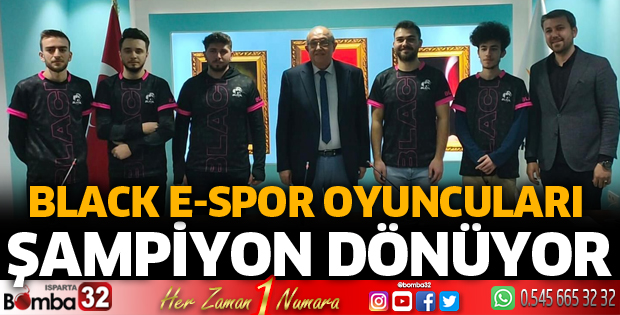 Black E-SPOR oyuncuları Manavgat’tan şampiyon dönüyor