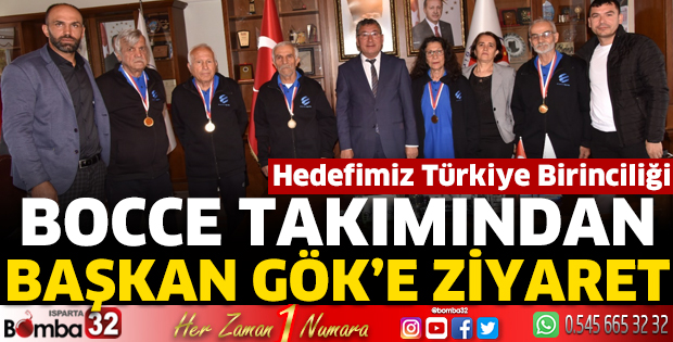 Bocce Takımından Başkan Gök'e ziyaret