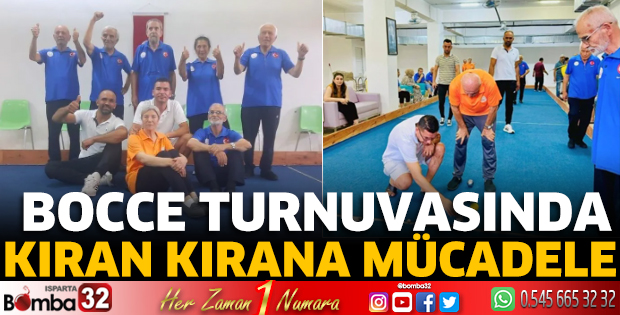 Bocce Turnuvasında kıran kırana mücadele