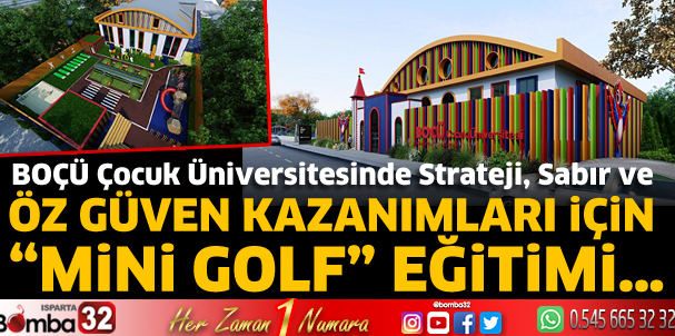 BOÇÜ Çocuk Üniversitesi için mini golf sahası