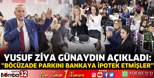 Böcüzade Parkını bankaya ipotek etmişler