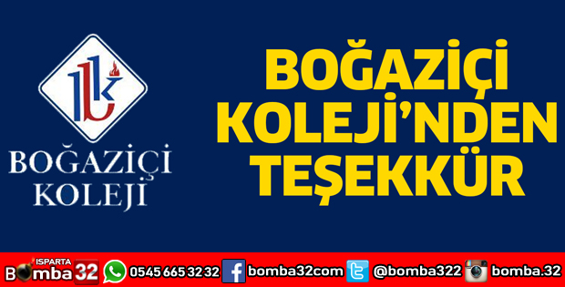 BOĞAZİÇİ KOLEJİ’NDEN TEŞEKKÜR