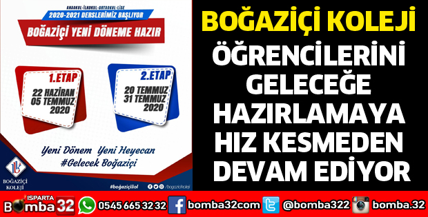 BOĞAZİÇİ KOLEJİNDE EĞİTİM TÜM HIZIYLA DEVAM EDİYOR