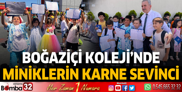 Boğaziçi Koleji'nde miniklerin karne sevinci