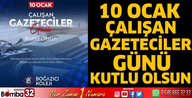 Boğaziçi Koleji'nden Gazeteciler Günü mesajı