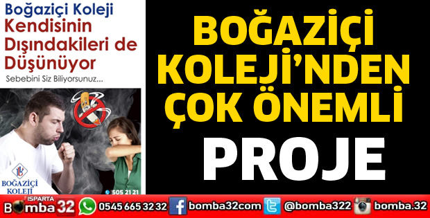 BOĞAZİÇİ KOLEJİNDEN ÖNEMLİ PROJE