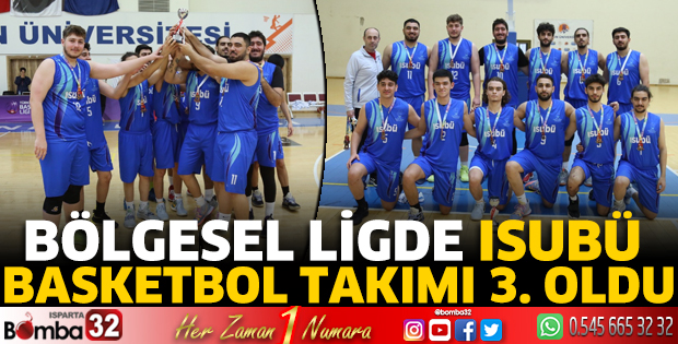 Bölgesel Ligde ISUBÜ basketbol takımı 3. oldu