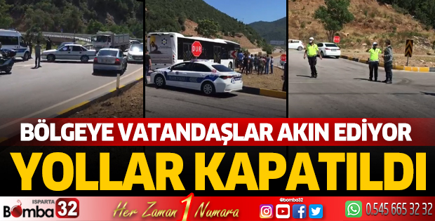 Bölgeye vatandaşlar akın ediyor: Yollar kapatıldı
