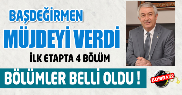 Bölümler belli oldu