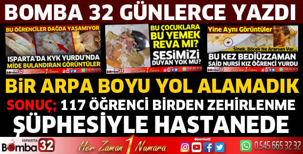 Bomba 32 günlerce yazdı ama bir önlem alınmadı