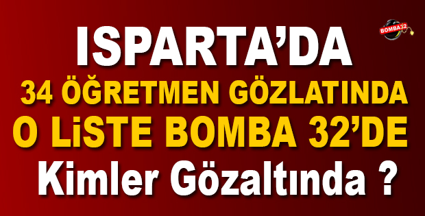BOMBA 32 MİLLİ EĞİTİM MÜDÜRLÜĞÜNDE GÖZALTINA ALINANLARA AÇIKLIYOR