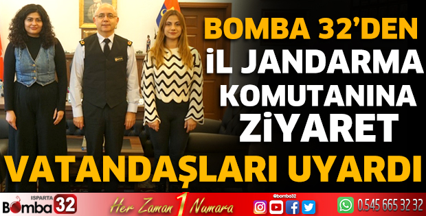 Bomba 32’den İl Jandarma Komutanına ziyaret