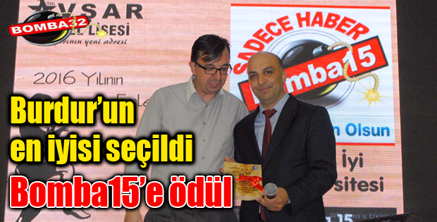 Bomba15'e Burdur'da Ödül