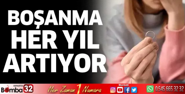 Boşanma her yıl artıyor