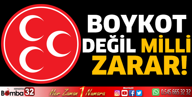 Boykot değil milli zarar!