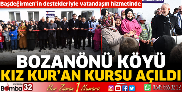 Bozanönü Köyü Kız Kur’an Kursu açıldı 