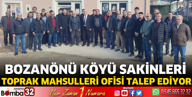 Bozanönü Köyü sakinleri TMO talep ediyor
