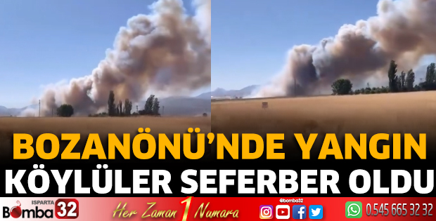 Bozanönü Köyü'nde yangın