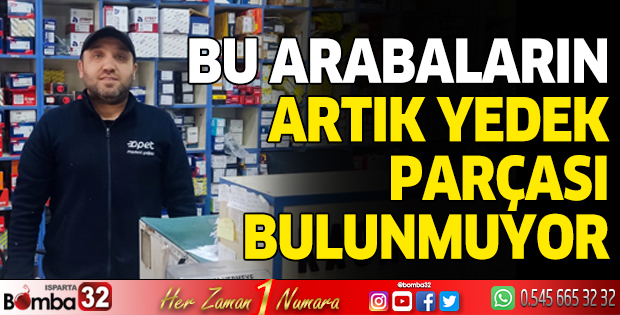 Bu arabaların artık yedek parçası yok!