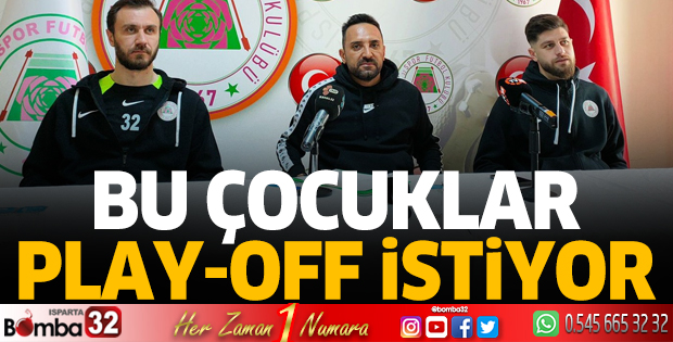 Bu çocuklar Play-off istiyor