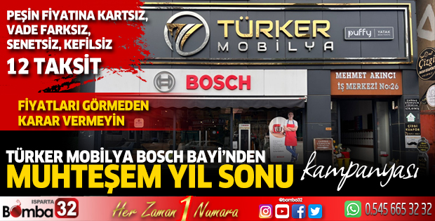 Bu Fırsat Kaçmaz!..Türker Mobilya Bosch Bayii'inde Yılın Son Kampanyası...