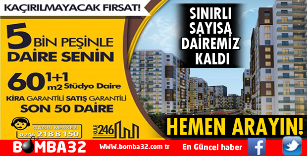 BU FIRSATI KAÇIRMAYIN! SINIRLI SAYIDA DAİREMİZ KALDI