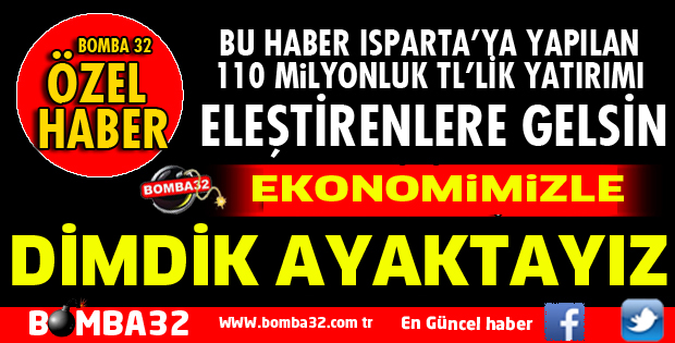 BU HABER 110 MİLYON TL'LİK YATIRIMI ELEŞTİRENLERE 