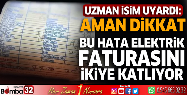 Bu hata elektrik faturasını ikiye katlıyor! Uzman isim uyardı