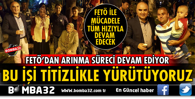 BU İŞİ TİTİZLİKLE YÜRÜTÜYORUZ