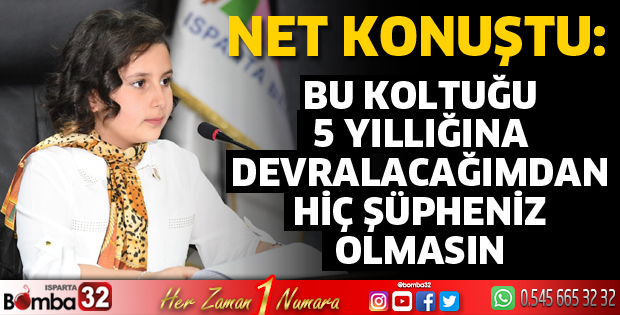 Bu koltuğu 5 yıllığına devralacağımdan hiç şüpheniz olmasın