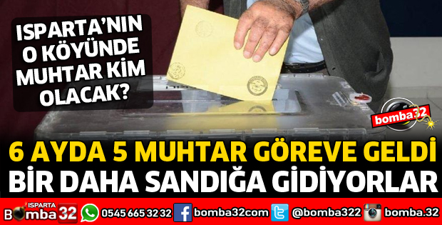 BU KÖYDE YİNE MUHTARLIK SEÇİMİ VAR