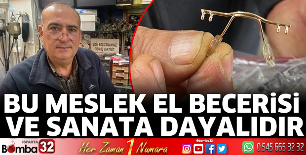 Bu meslek el becerisi ve sanata dayalıdır 