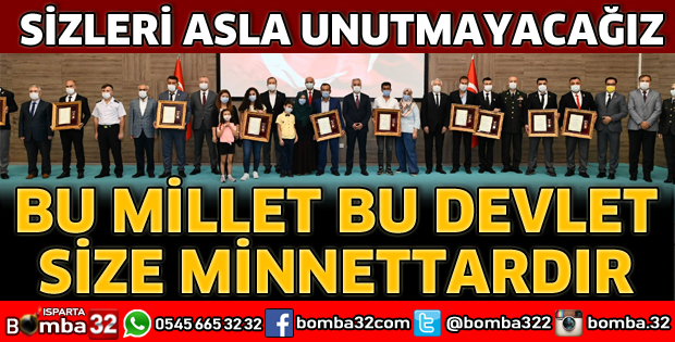 BU MİLLET BU DEVLET SİZE MİNNETTARDIR