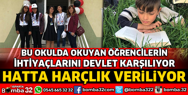 BU OKULDA OKUYAN ÖĞRENCİLERE HARÇLIK VERİLİYOR
