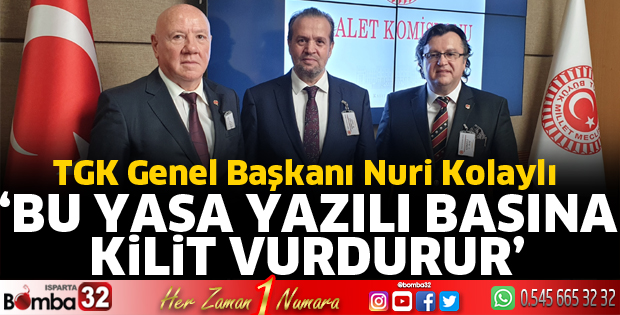 Bu yasa yazılı basına kilit vurdurur
