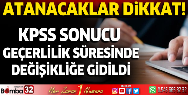 Bu yıl atanacaklar dikkat! KPSS sonucu geçerlilik süresinde değişikliğe gidildi