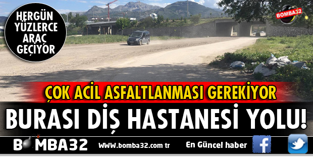 BU YOL BİR AN ÖNCE ASFALTLANMALI!