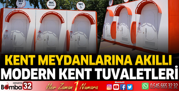 Bucak Belediyesi’nden kent meydanlarına akıllı modern kent tuvaletleri