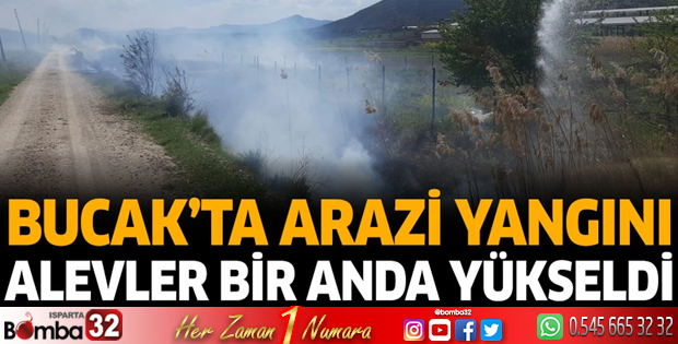 Bucak'ta arazi yangını 