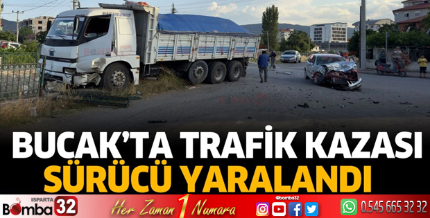 Bucak'ta trafik kazası