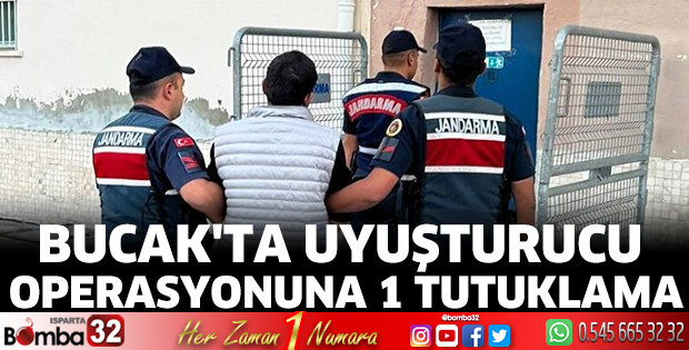 Bucak'ta uyuşturucu operasyonuna 1 tutuklama