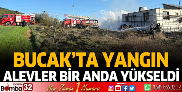 Bucak'ta yangın