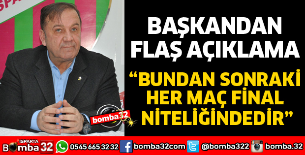 BUNDAN SONRAKİ HER MAÇ FİNAL NİTELİĞİNDEDİR