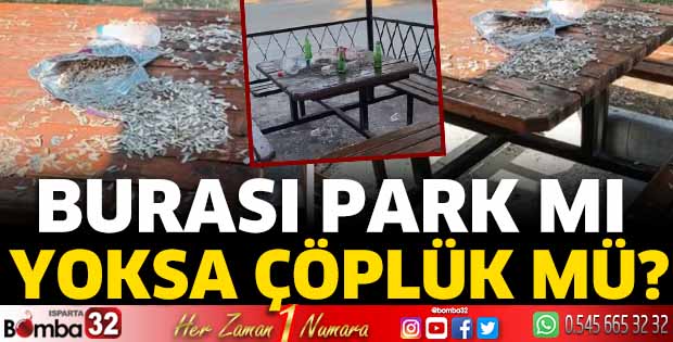 Burası park mı yoksa çöplük mü?