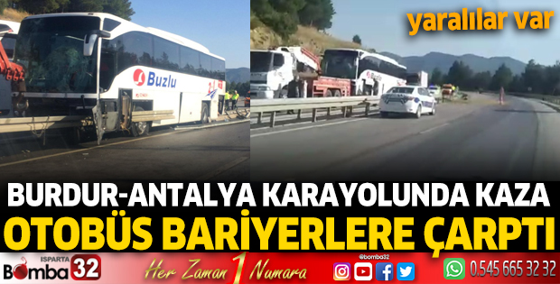 Burdur-Antalya karayolunda kaza