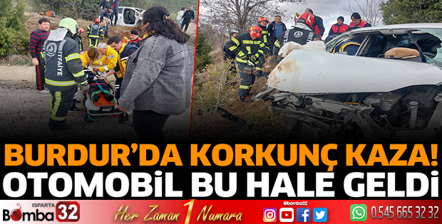 Burdur Gölhisar'da trafik kazası!