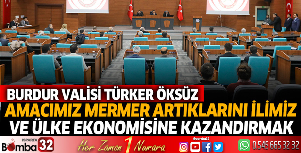Burdur Valiliğinde toplantı düzenlendi