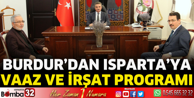 Burdur’dan Isparta’ya Vaaz ve İrşat Programı
